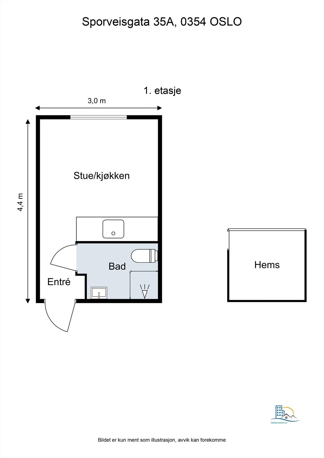 Plantegning av boligen. Galleribilde