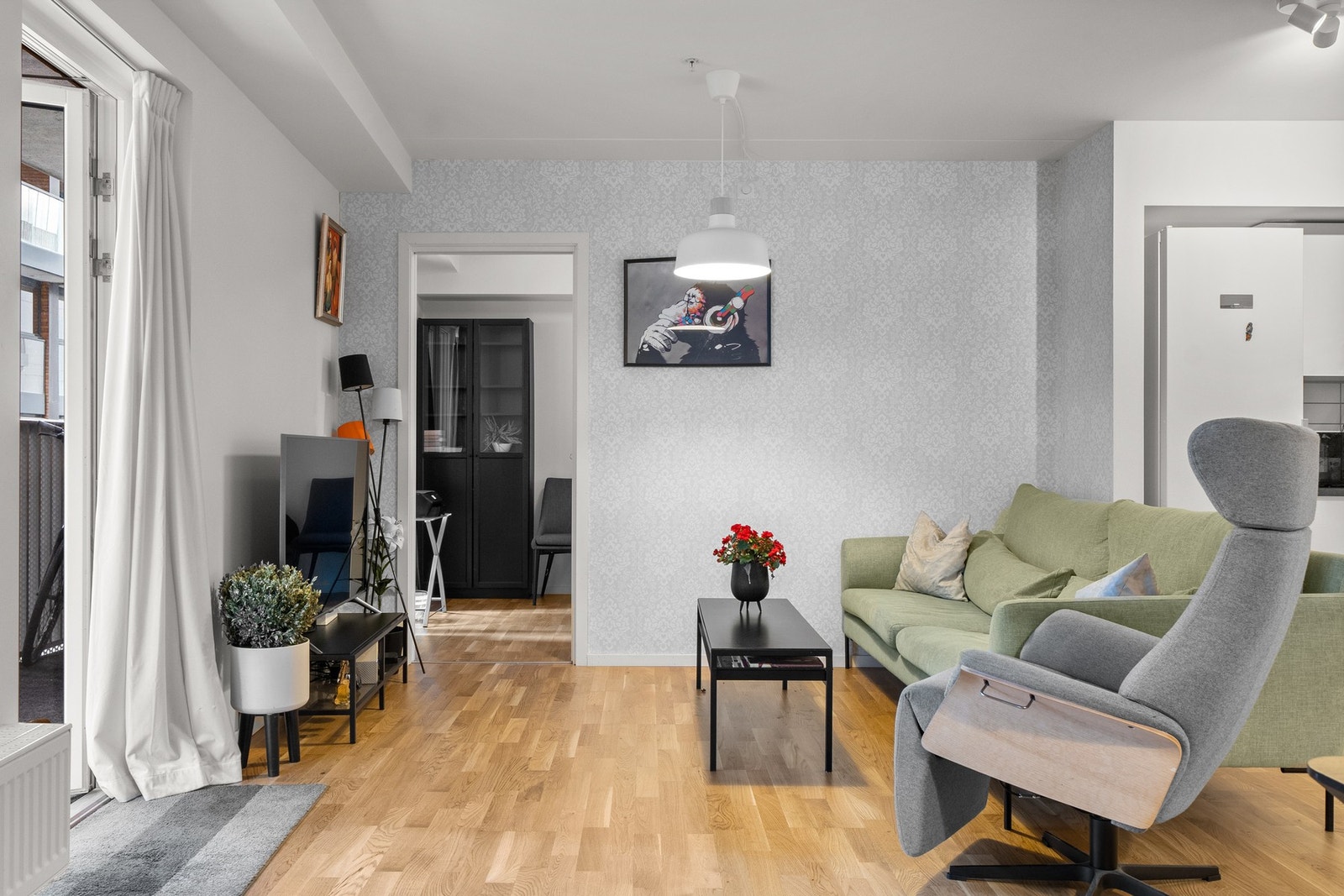 La oss ta deg med til det andre soverommet. Galleribilde