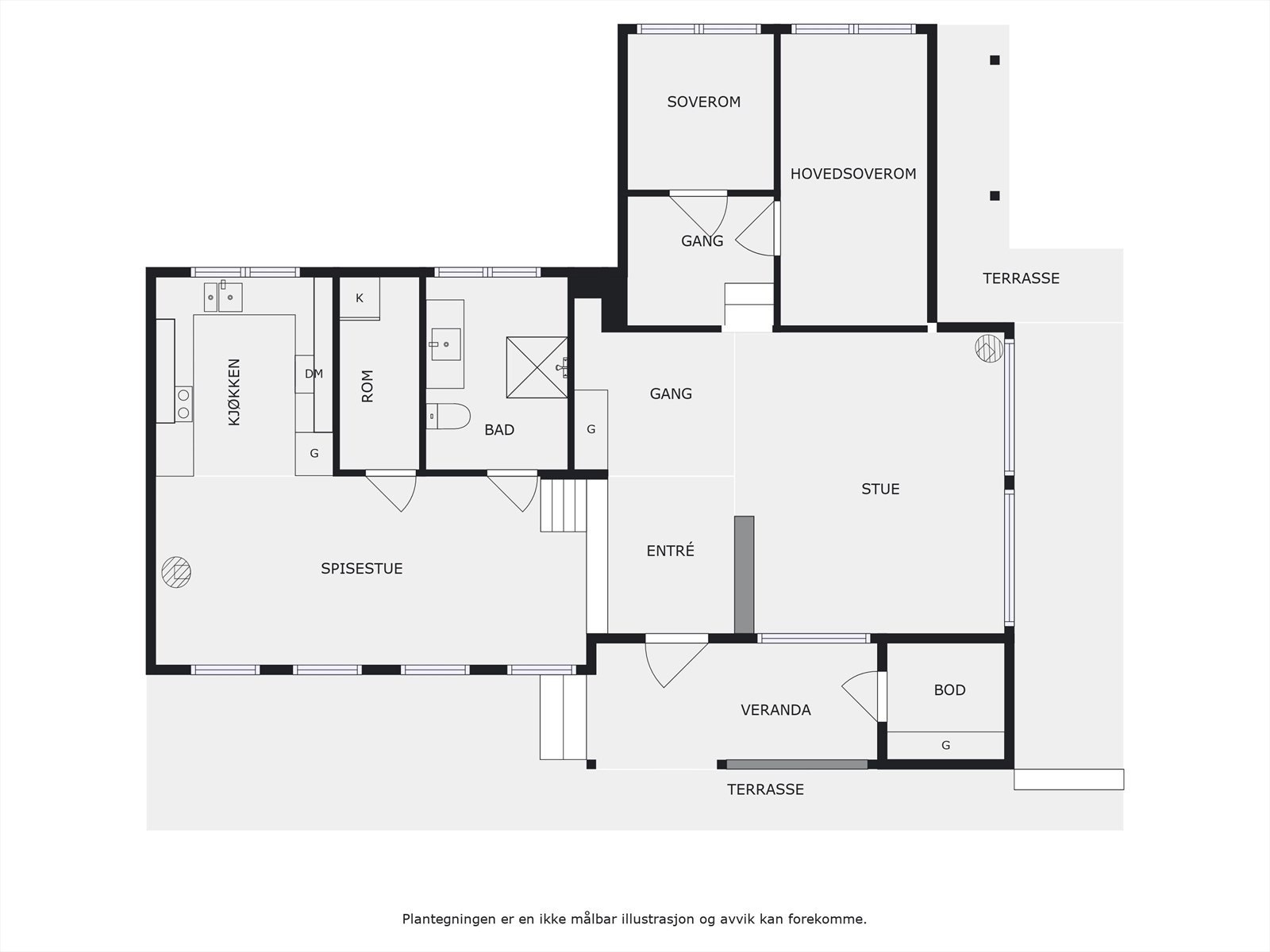 Plantegning 1. etasje. Galleribilde