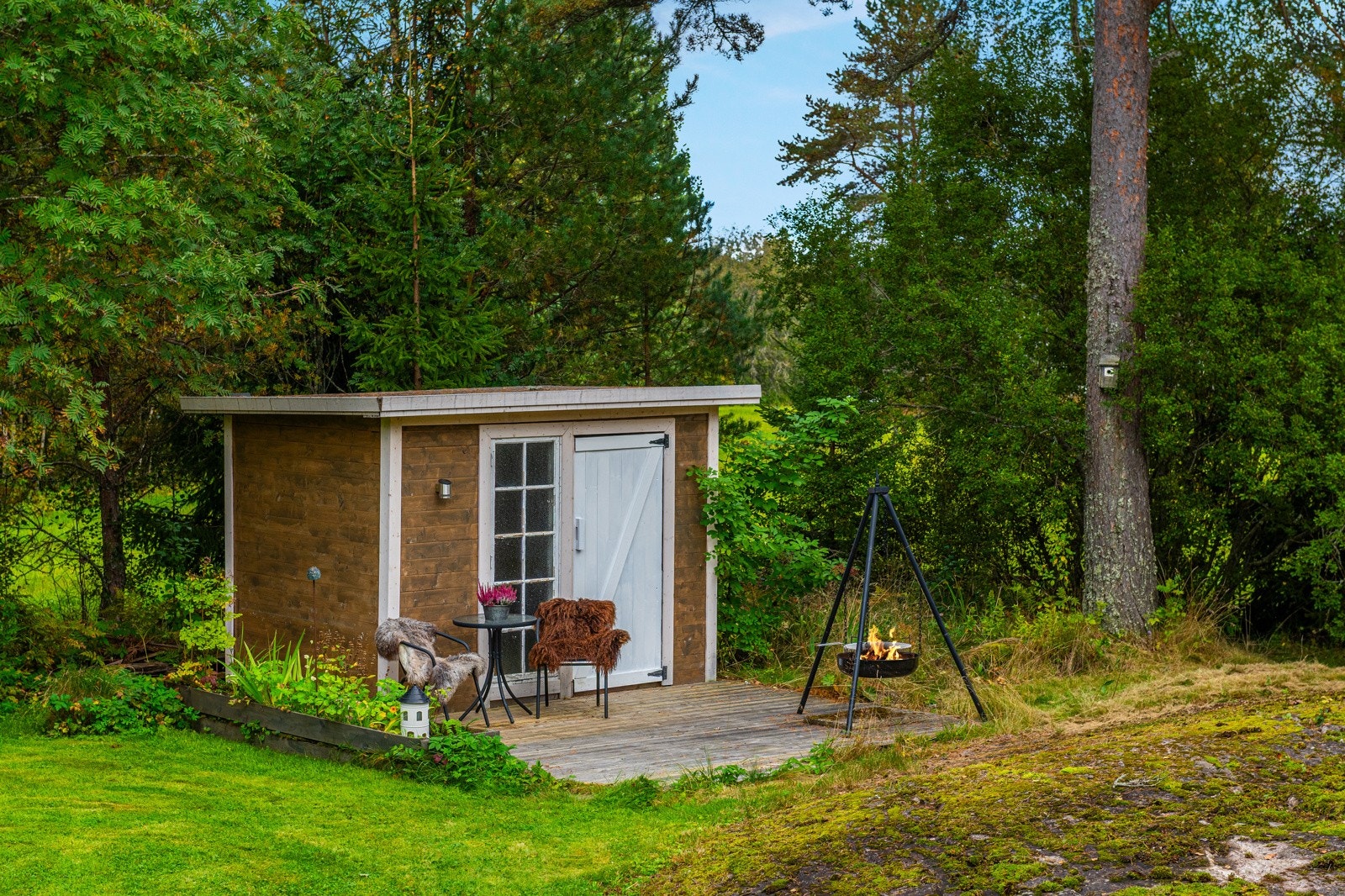 Praktisk med en utebod for lagring av hageredskaper etc. Galleribilde
