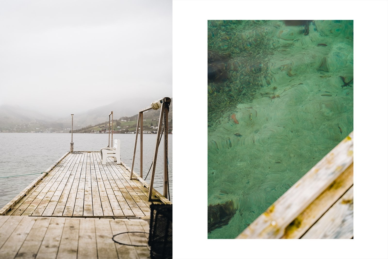 Fra bryggen kan en fiske og bade - en hyggelig aktivitet både for store og små. Galleribilde