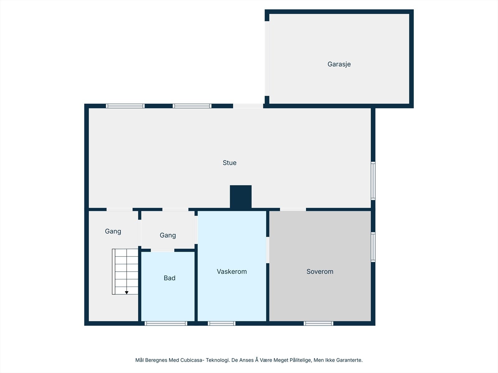 Planløsning underetasje. Galleribilde