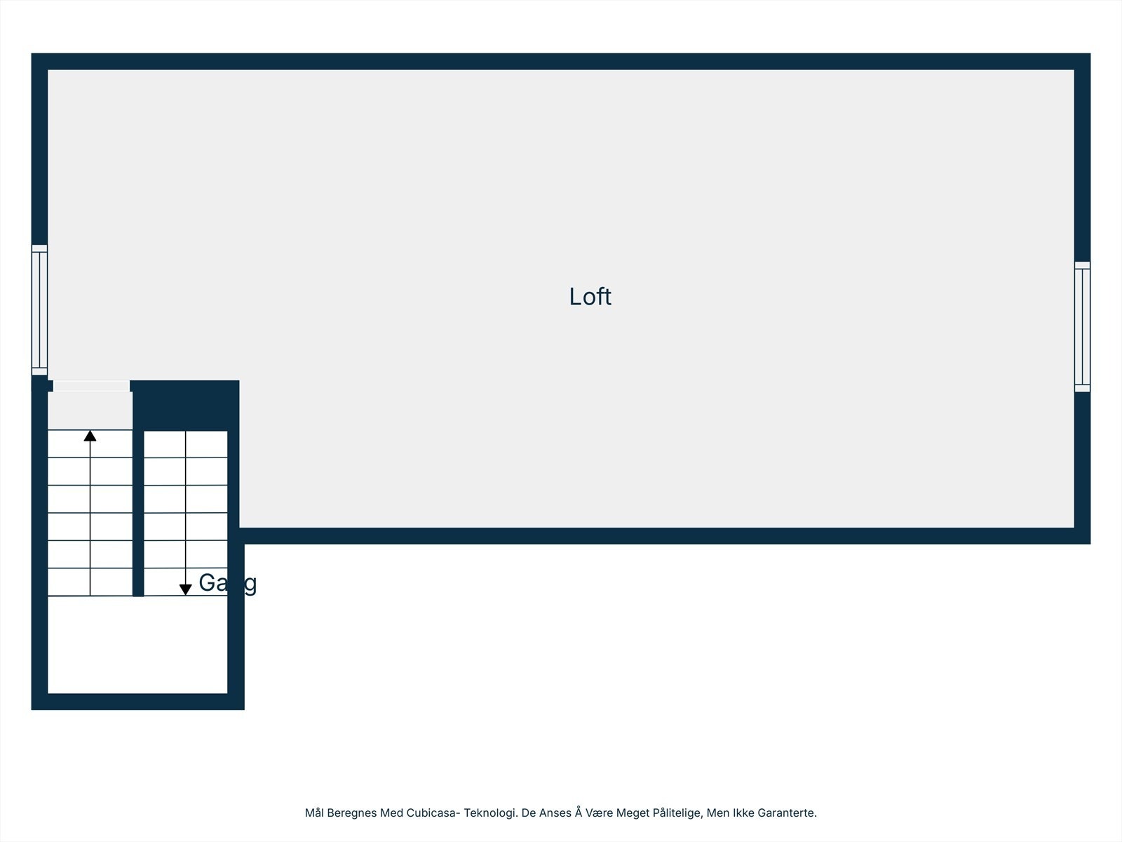 Planløsning loft. Galleribilde