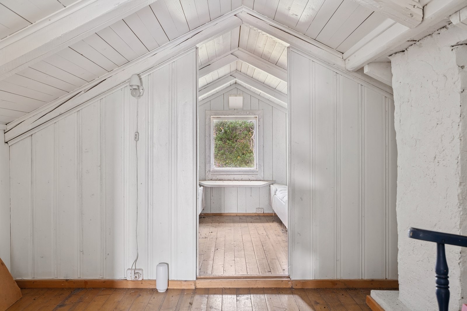 Rom på loft. Galleribilde