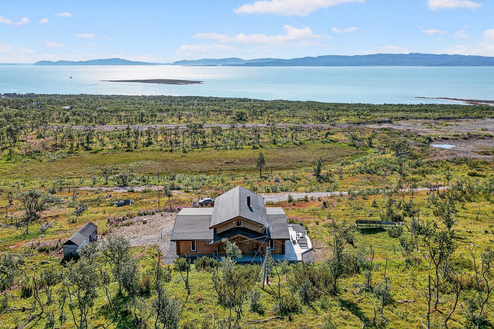 Her ligger man fint til med fantastisk utsikt! Galleribilde