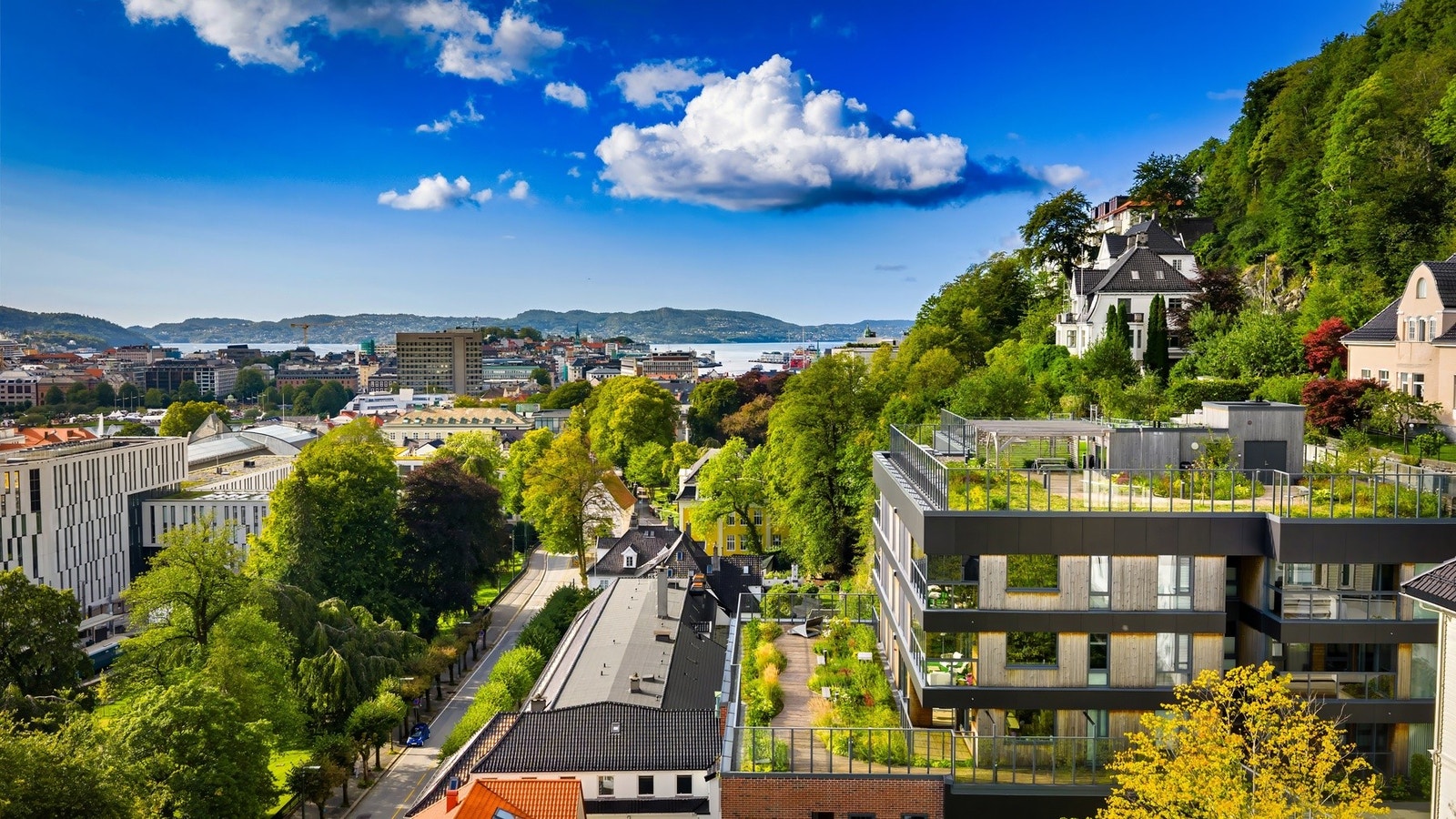 Bygget har en svært attraktiv beliggenhet. Galleribilde