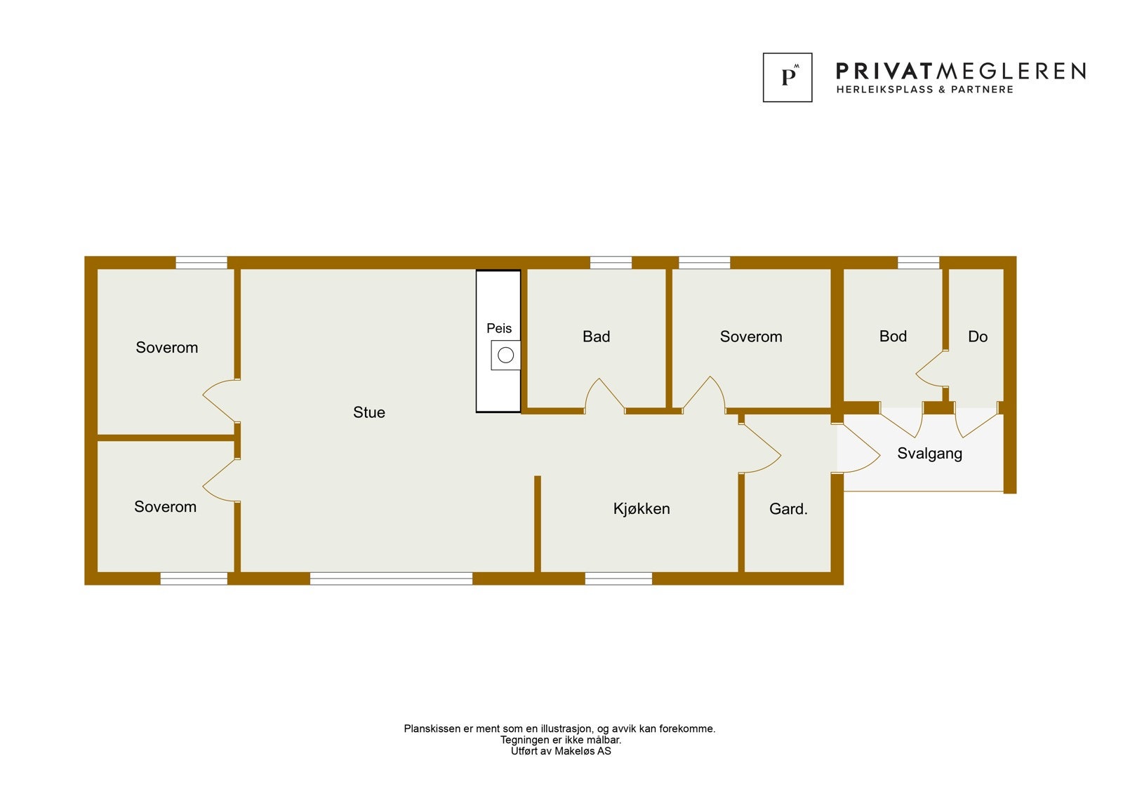 Plantegning - Avvik vil forekomme. Galleribilde