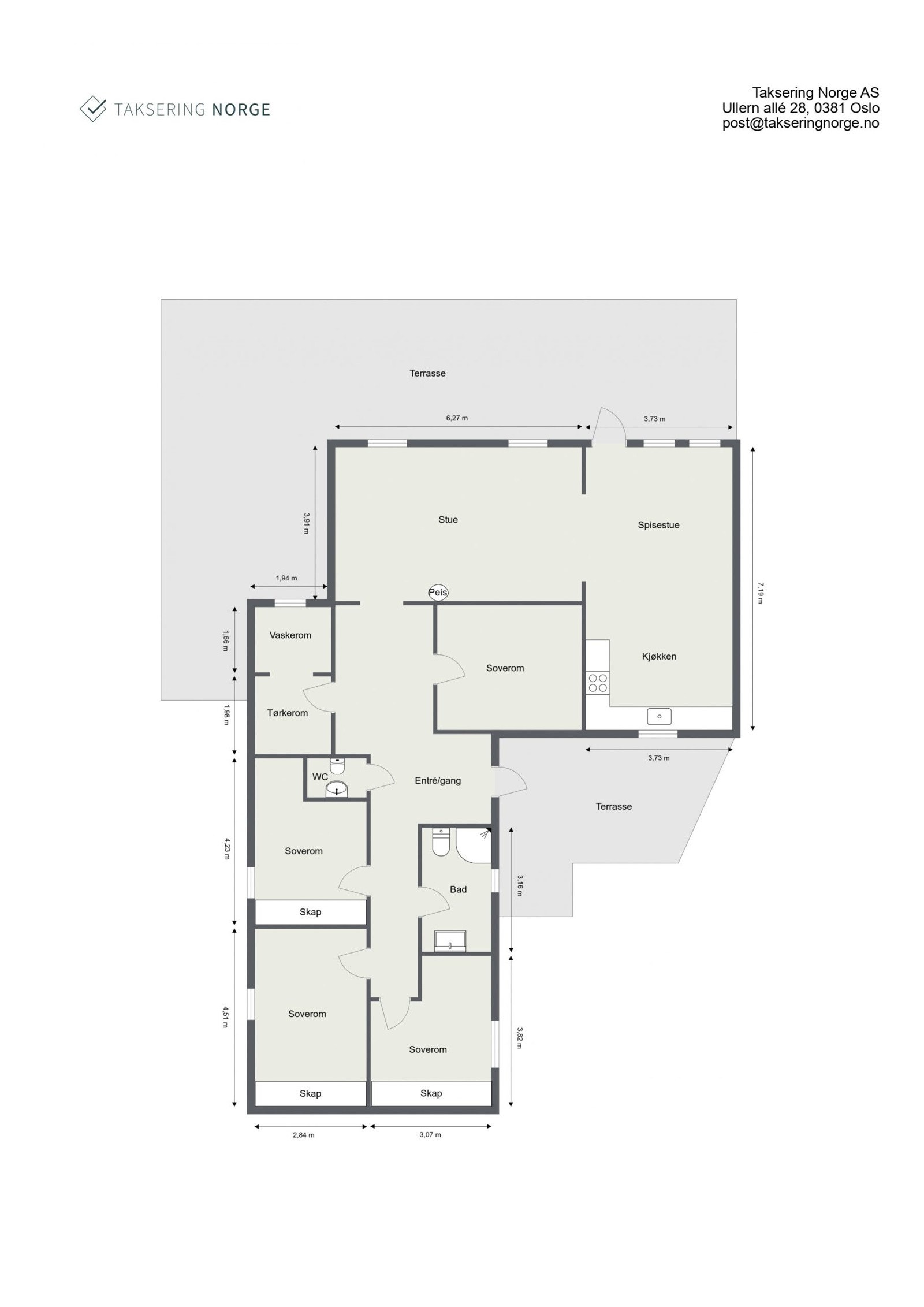 Plantegning 1. Etasje. Galleribilde