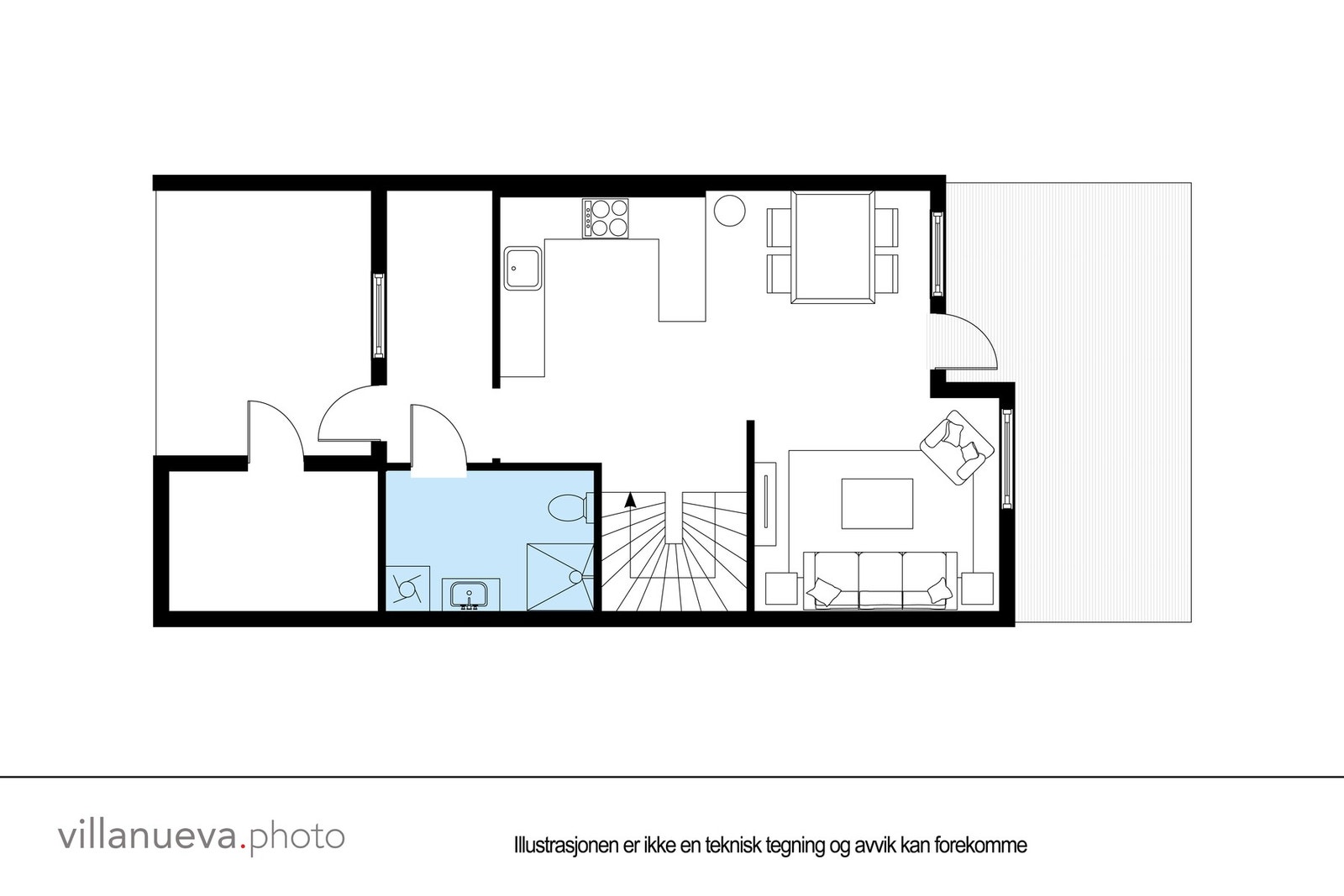 Plantegning 1. etasje. Galleribilde