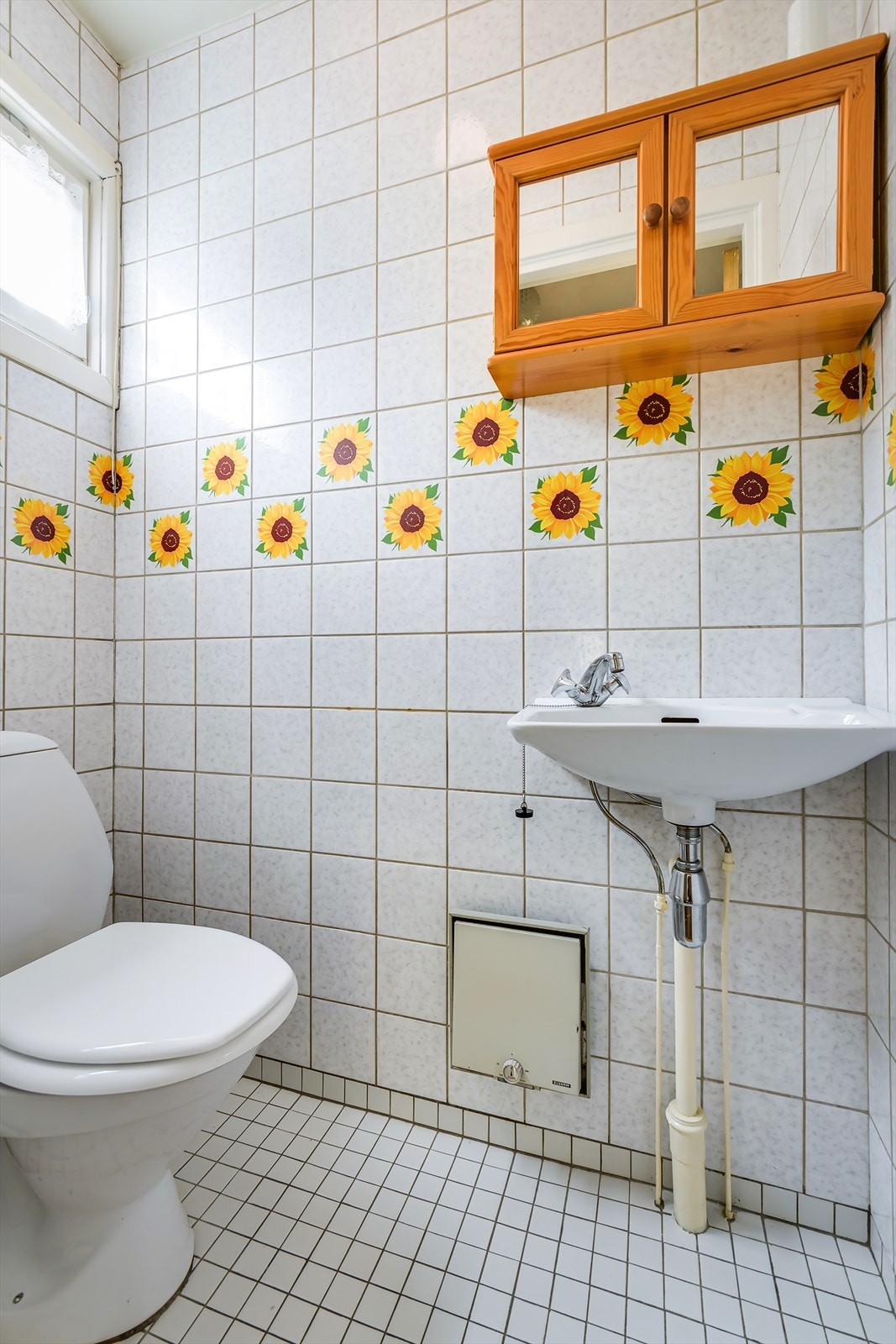 Separat toalettrom med vask og w.c. Galleribilde