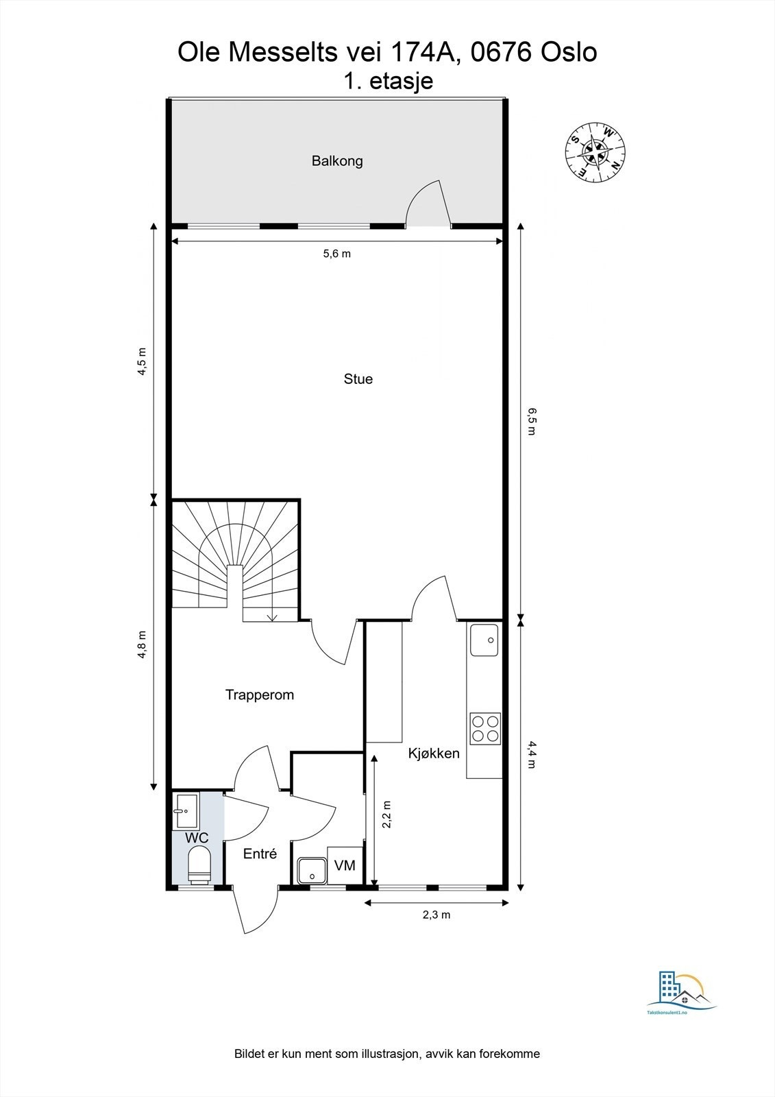 Plantegning 1. etasje Galleribilde