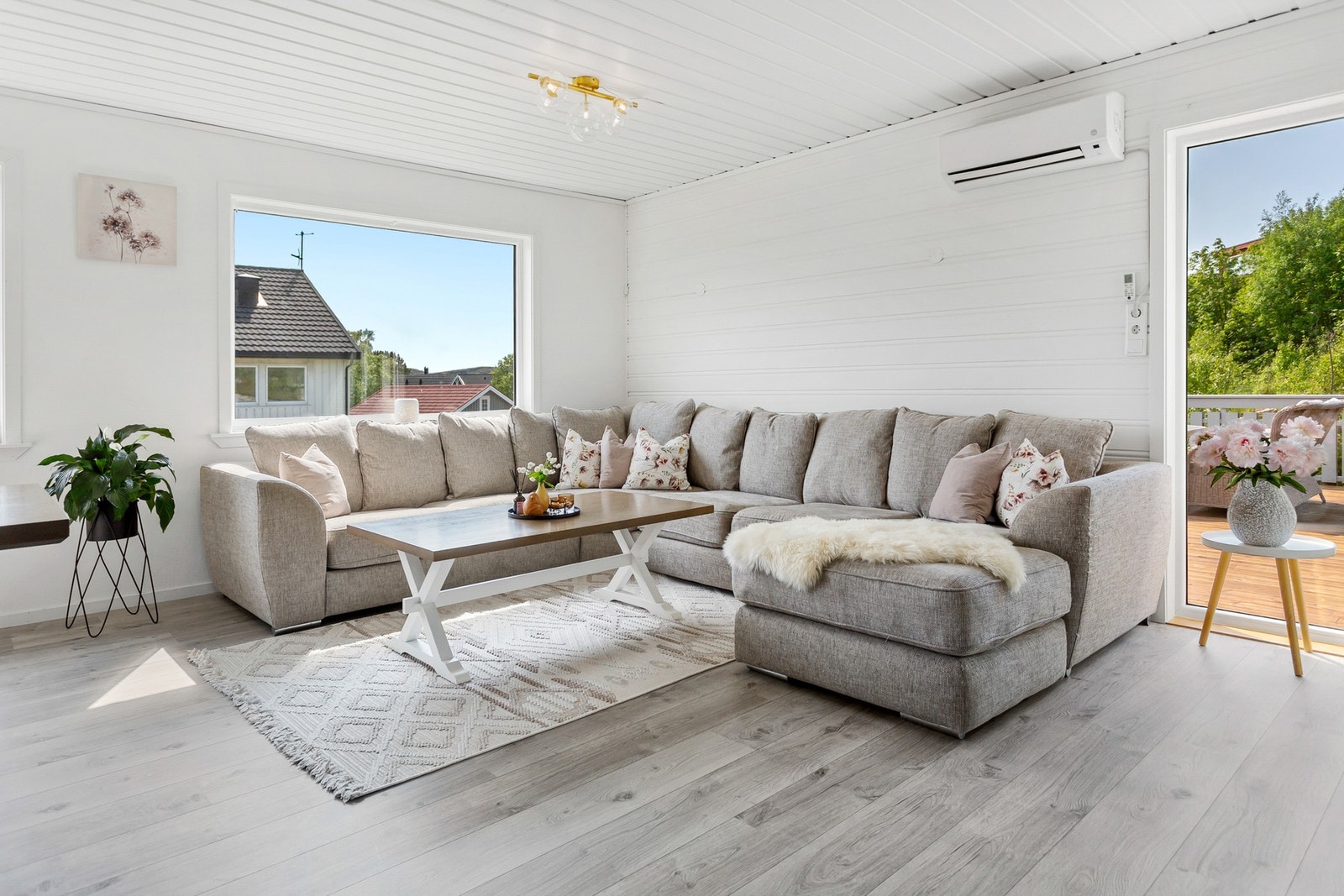 Oppvarming med elektrisitet, varmepumpe og vedovn Galleribilde