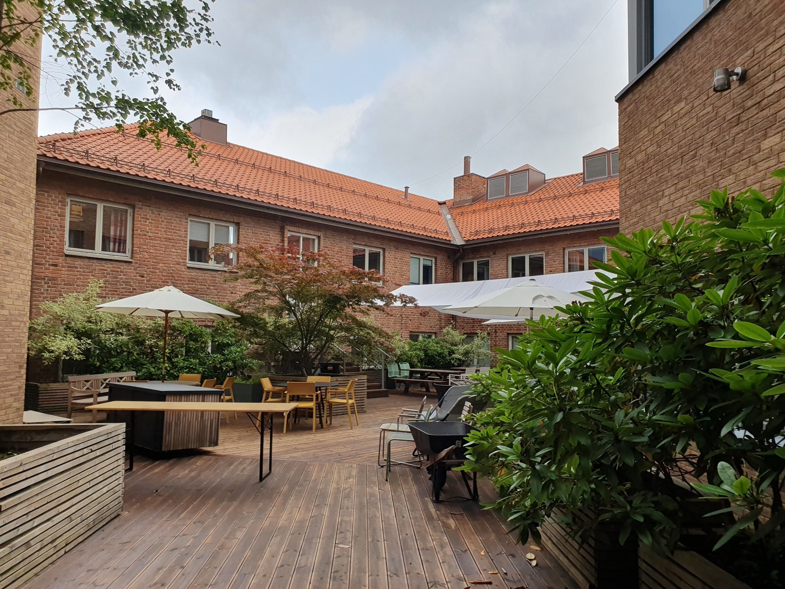 Tilgang til idyllisk takhage Galleribilde