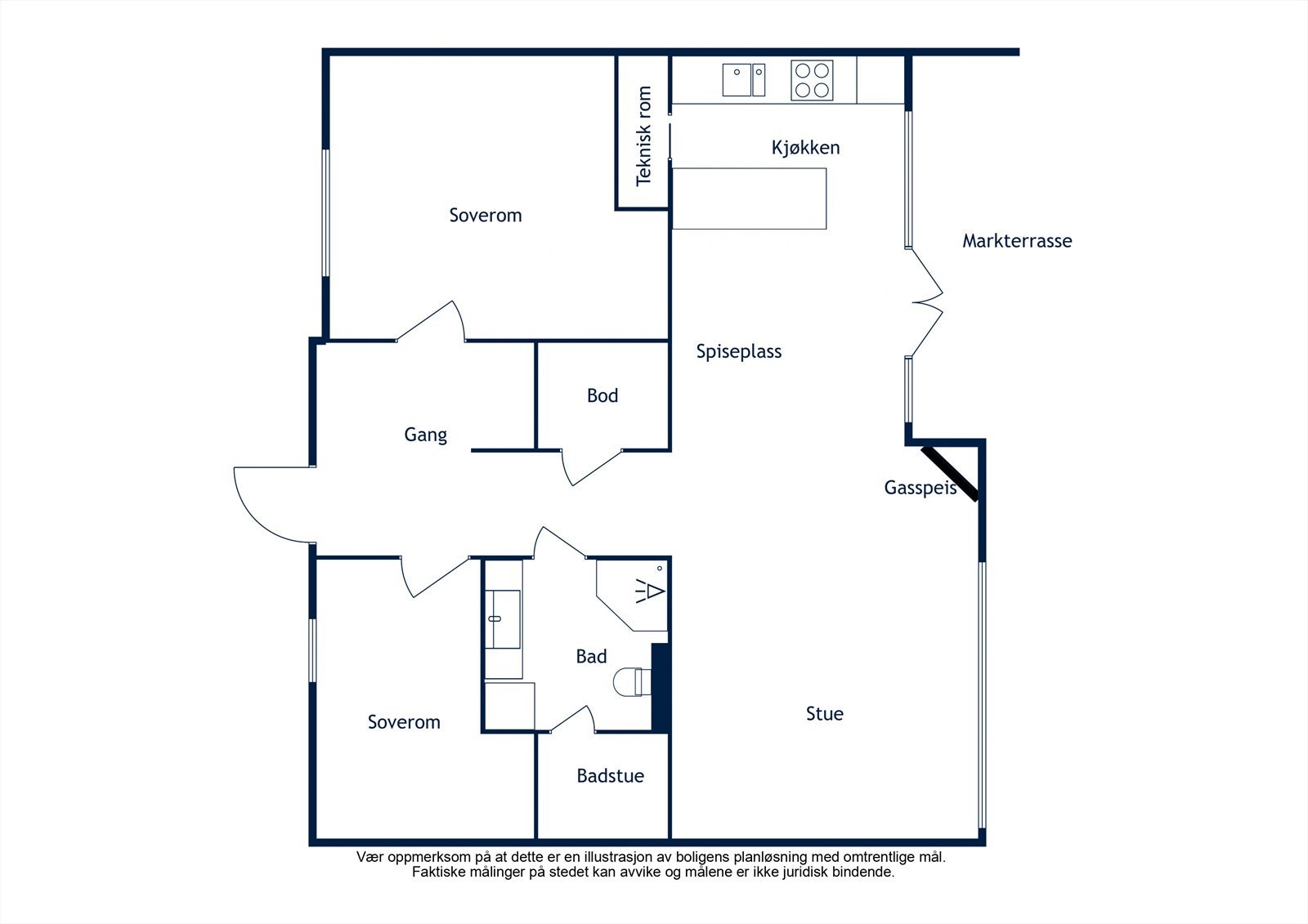 Plantegning Galleribilde