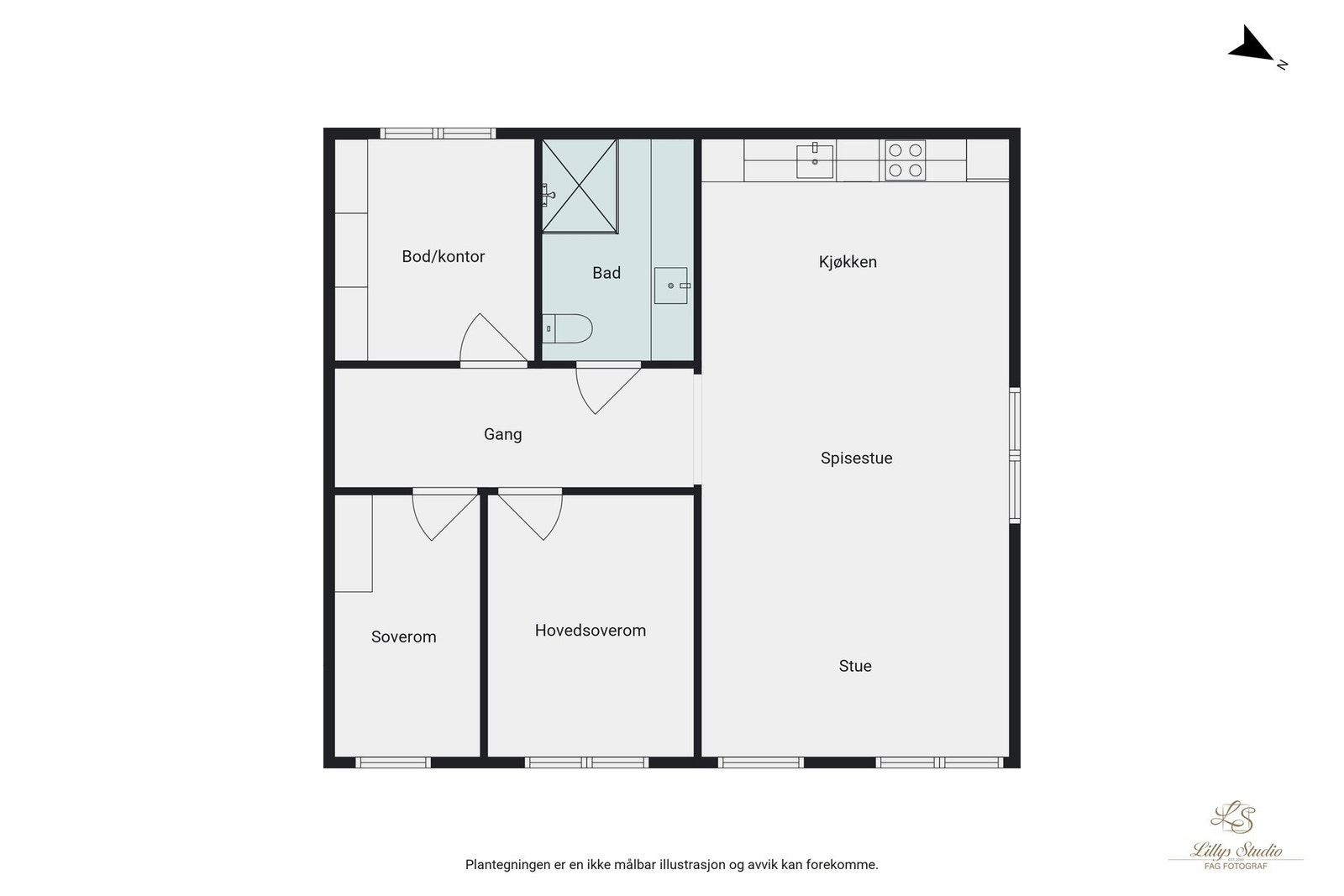 Plantegning. Galleribilde