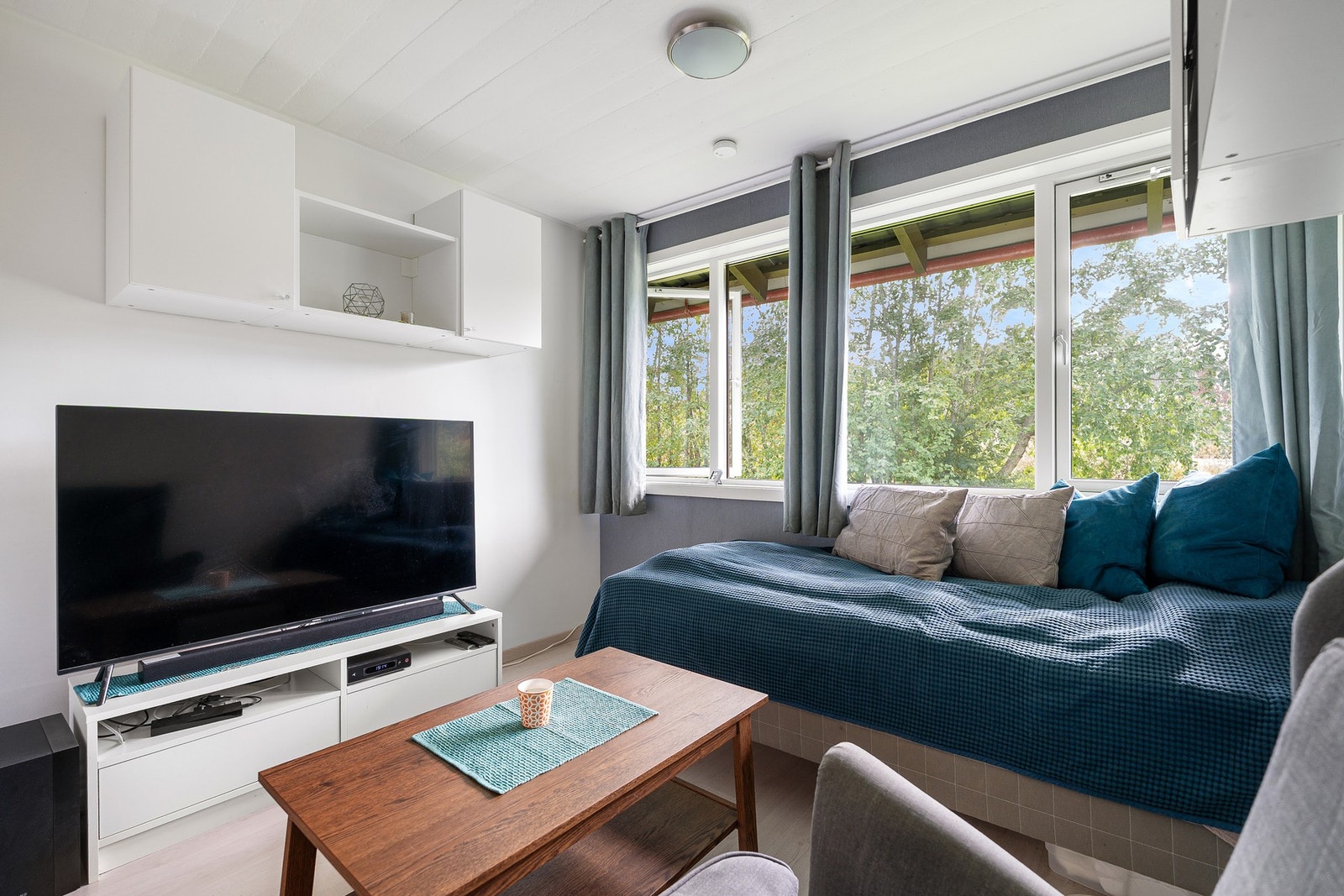 Allrommet måler i overkant av 10m². Galleribilde