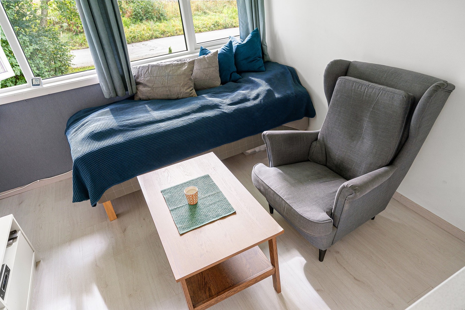 Felleskostnadene inkluderer bl.a. tv og internett. Galleribilde