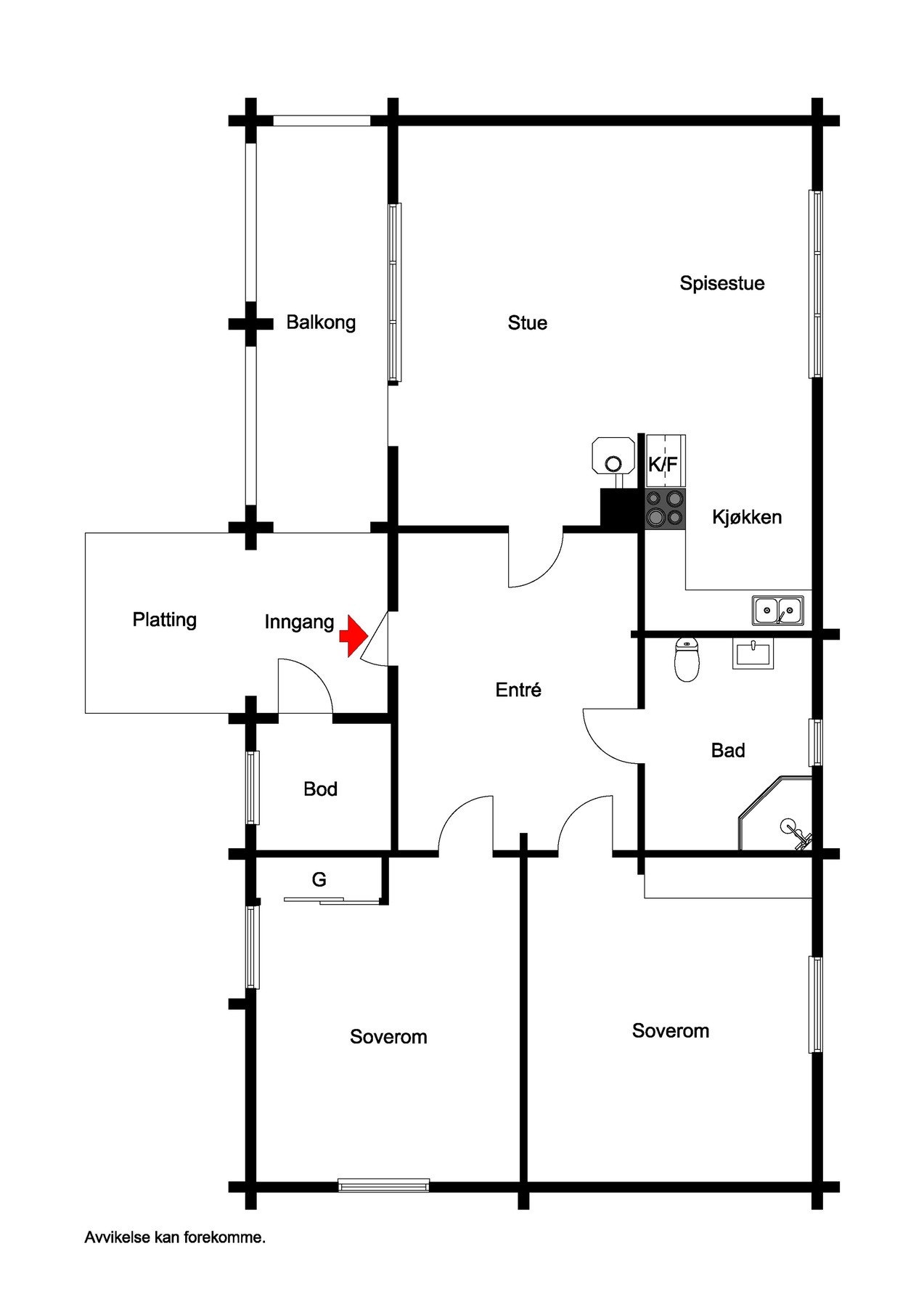 Plantegning Galleribilde