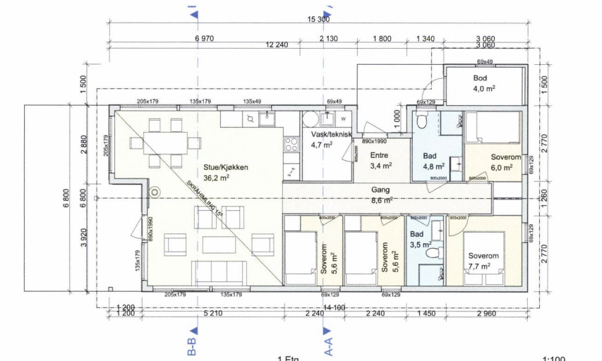 Plantegning Galleribilde