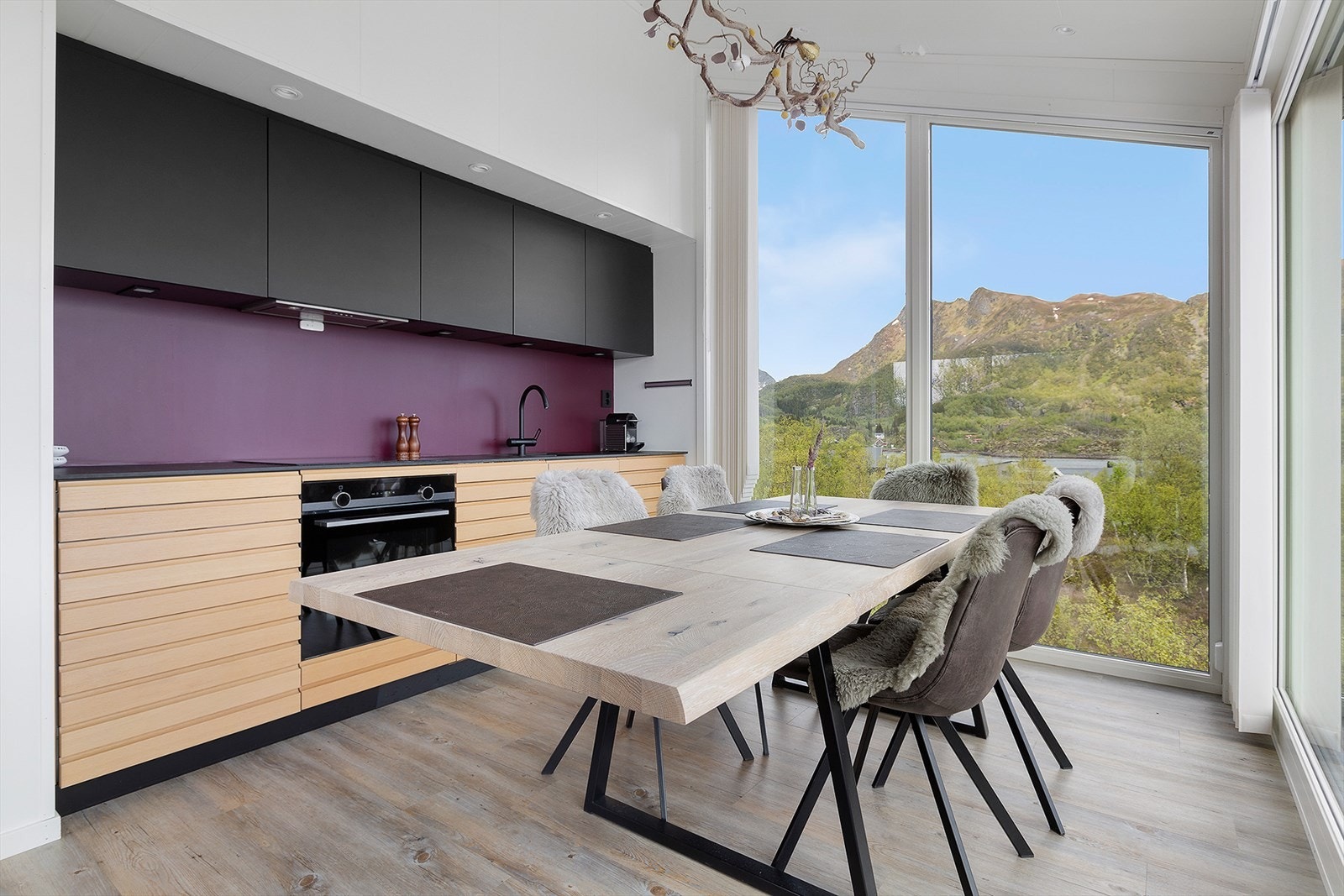 Plass til stort spisebord Galleribilde