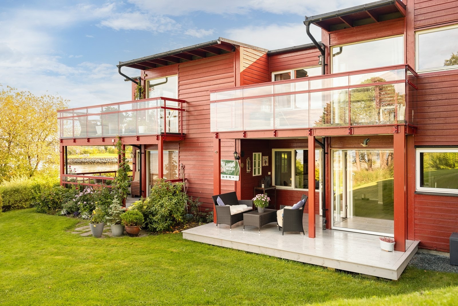 I tillegg til egen sportsbod er det også felles oppbevaringsboder for hagemøbler flere steder i borettslaget. Galleribilde