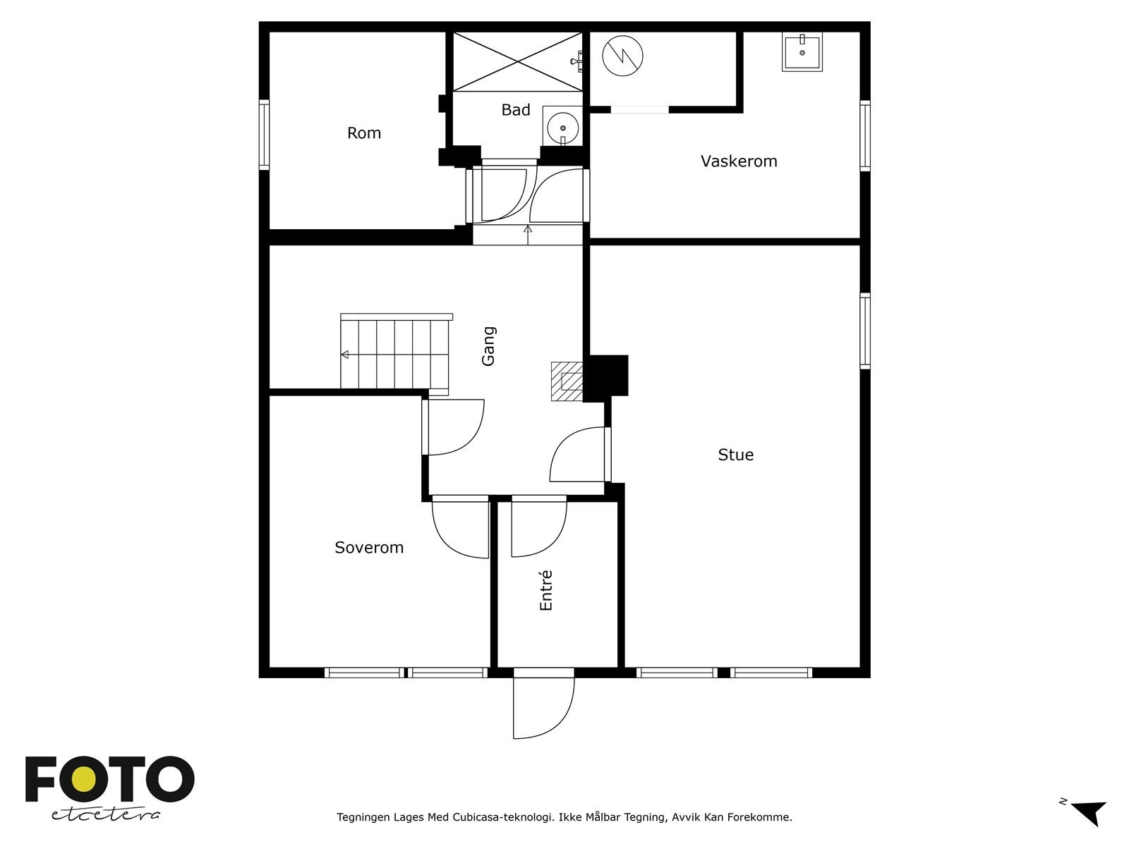Illustrert planskisse, underetasjen. Galleribilde