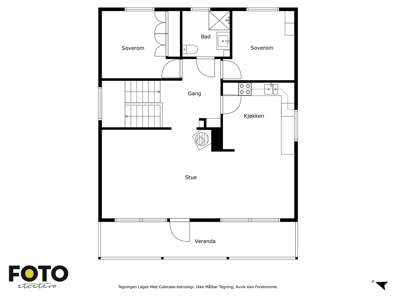 Illustrert planskisse, hovedetasjen. Galleribilde