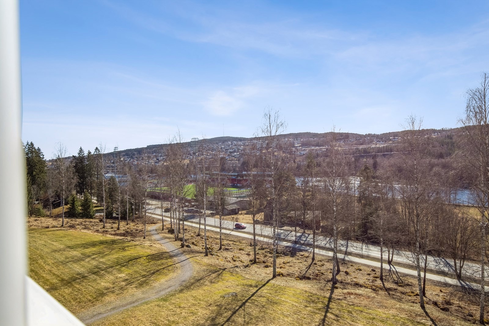 Fantastisk utsikt fra balkongen Galleribilde