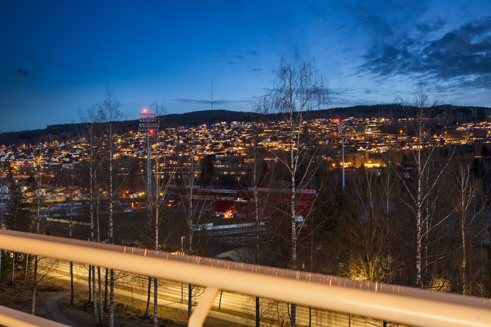 Fantastisk utsikt mot Kongsvinger og Glomma Galleribilde