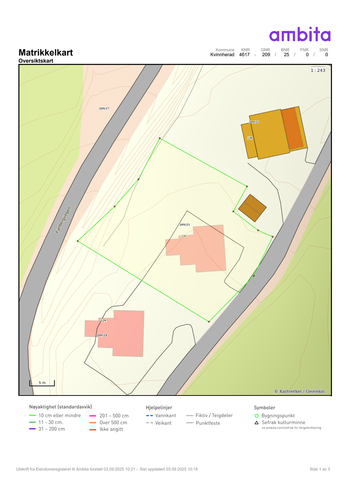 Eiendomskart (209/25) Galleribilde