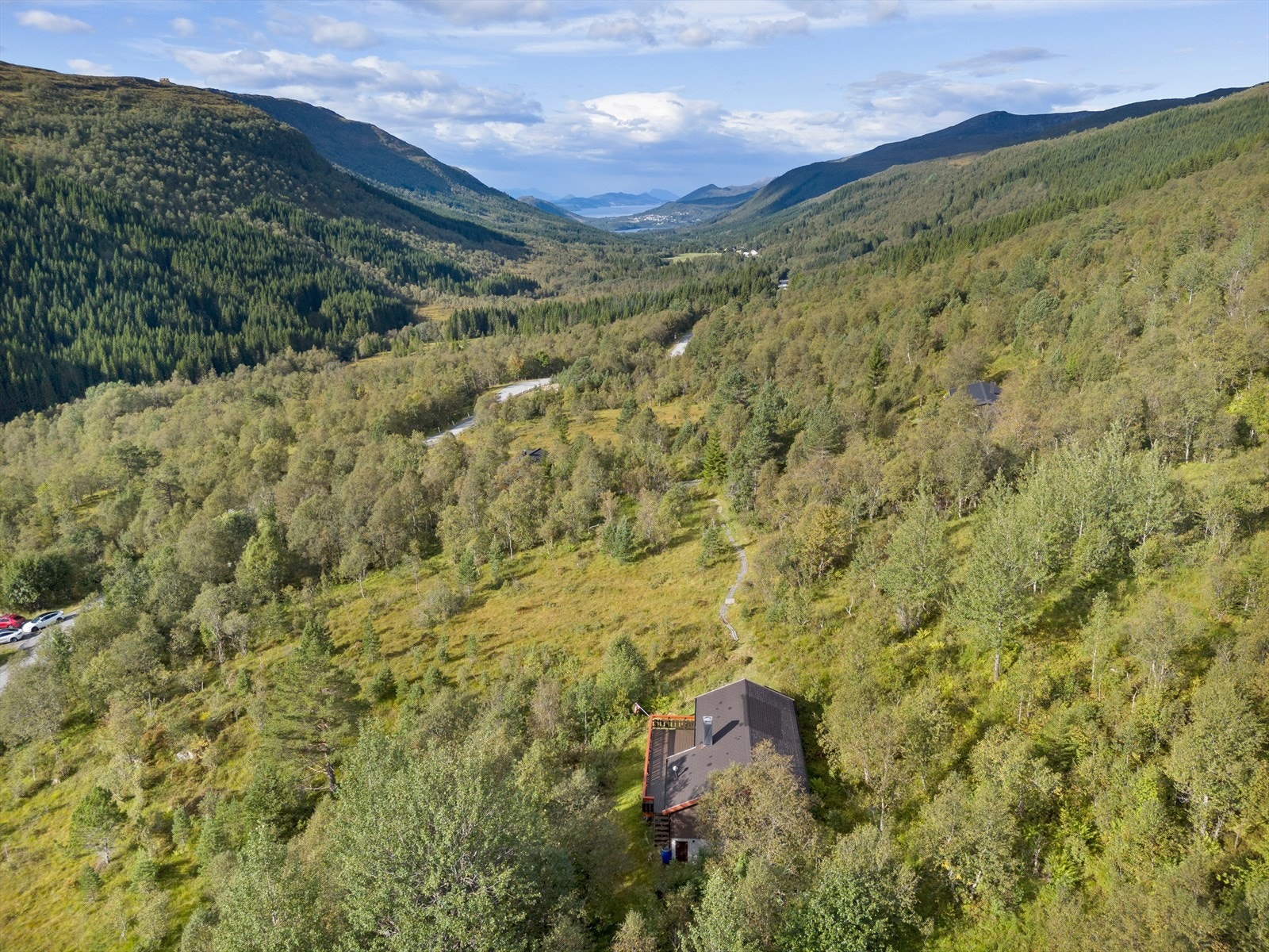 Dronefoto og beliggenhet Galleribilde