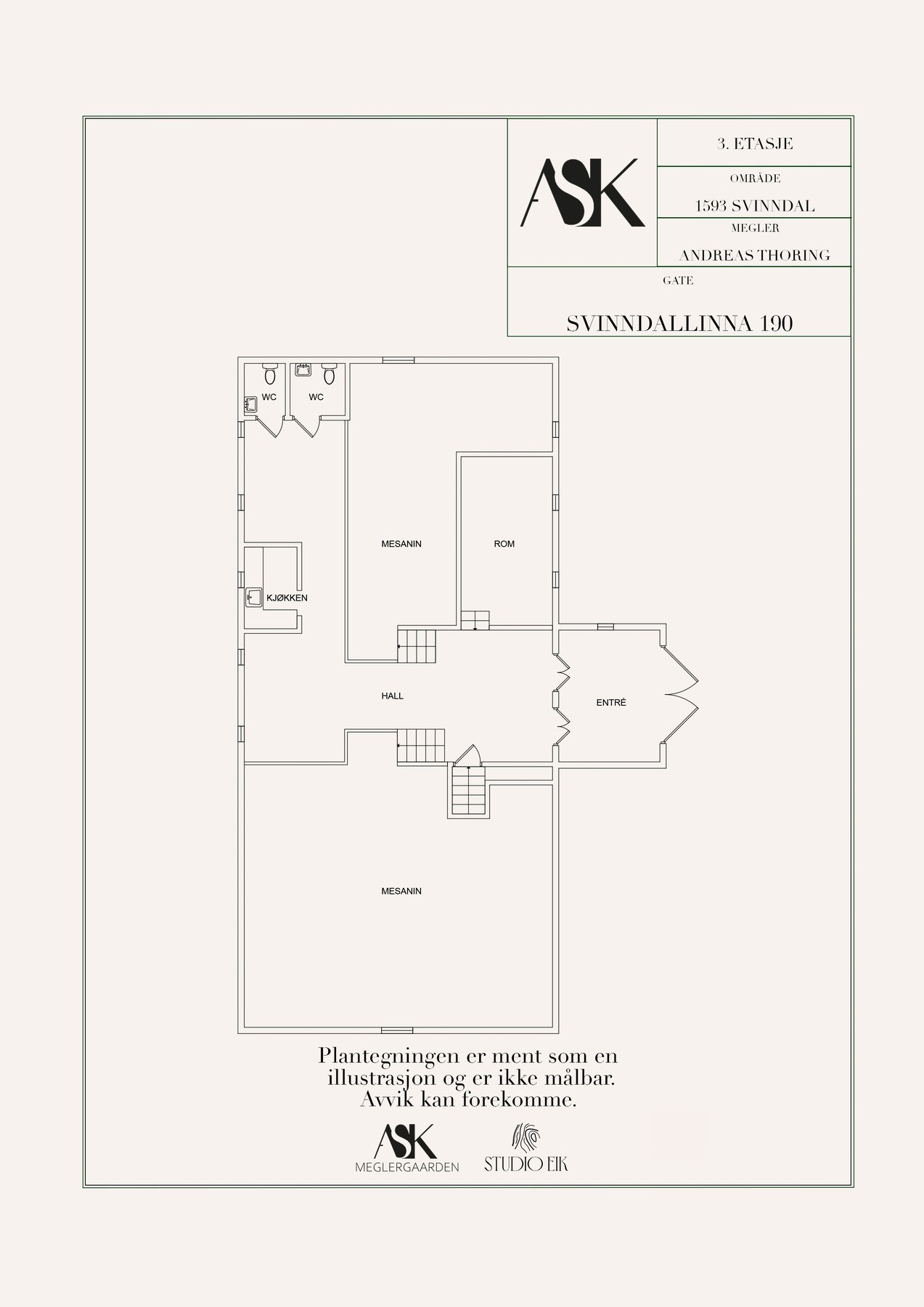 Plantegning 3. etasje låven Galleribilde