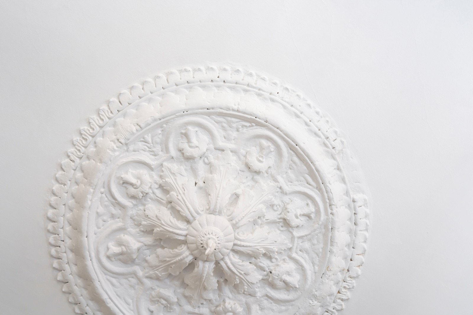 Leiligheten har flott klassiske elementer som rosett, originale tregulv og langstrakte vinduer. Galleribilde