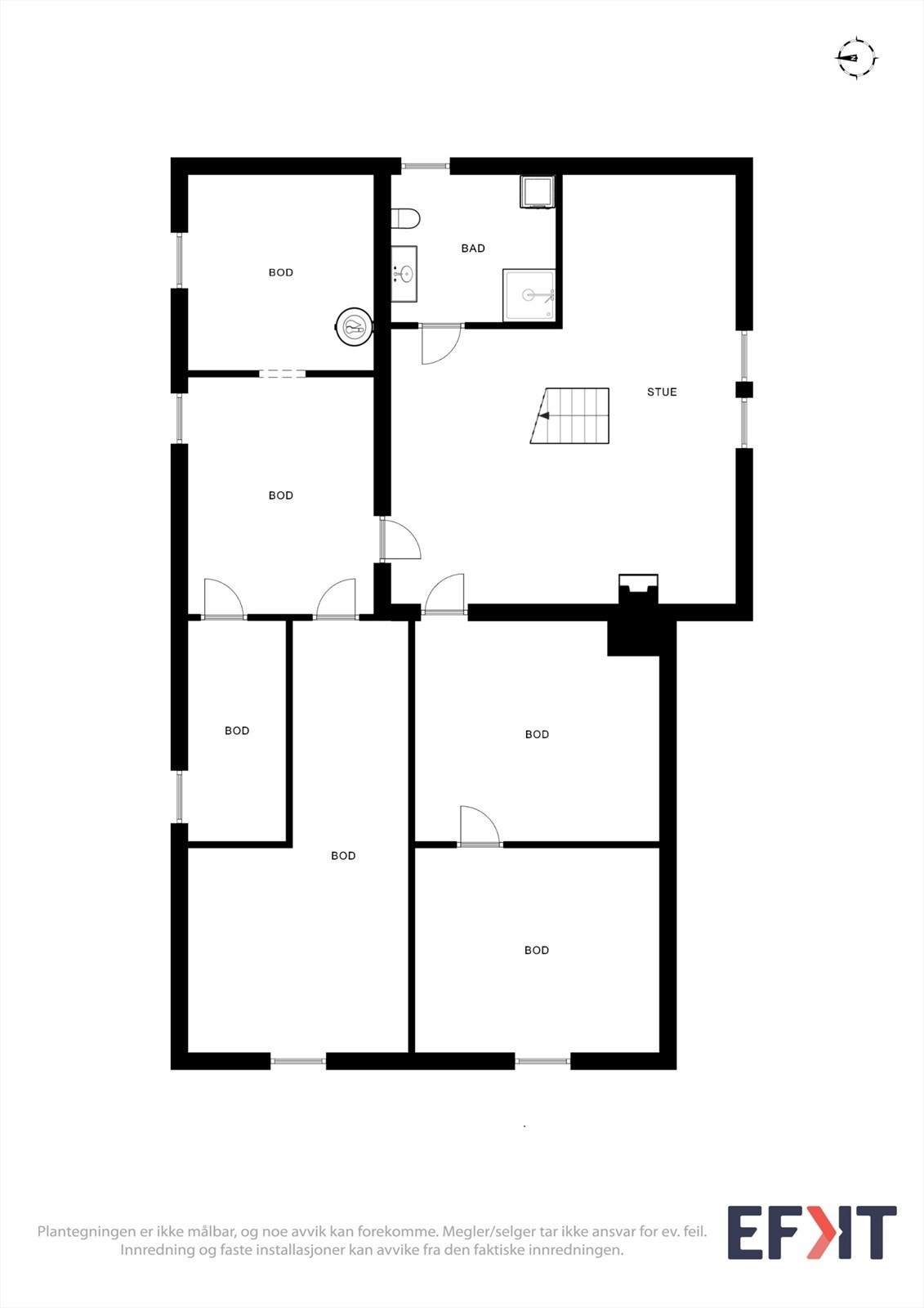 Plantegning kjeller Galleribilde