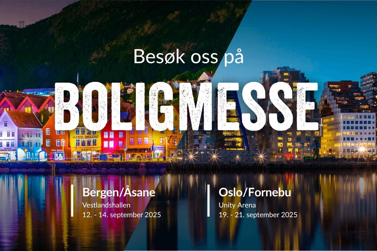 Besøk oss på boligmessen i Oslo i september. Galleribilde