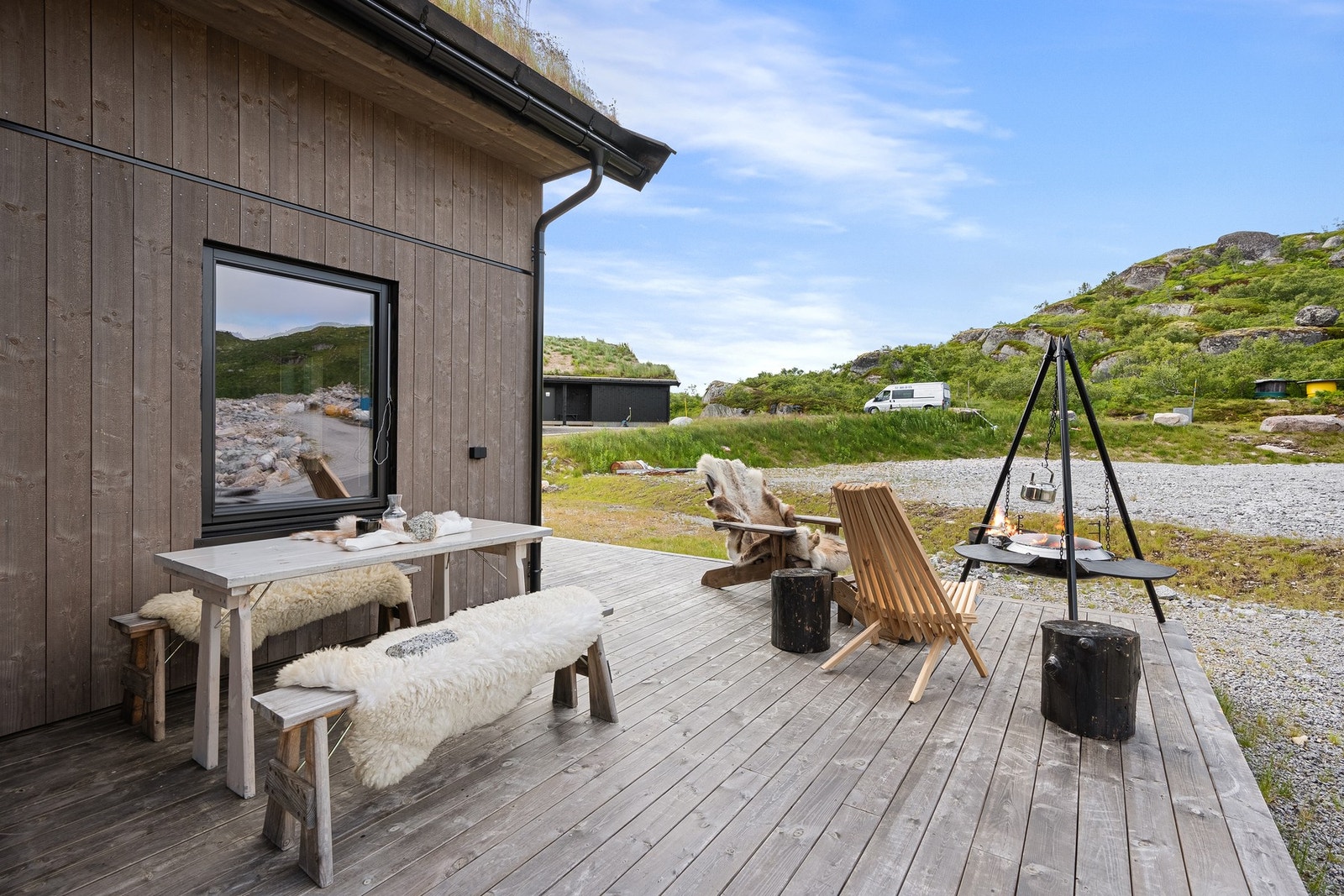 Terrassen er sørvestvendt Galleribilde