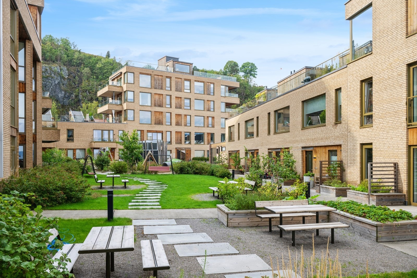 Hyggelig uteområdet for sameiet og borettslaget Galleribilde