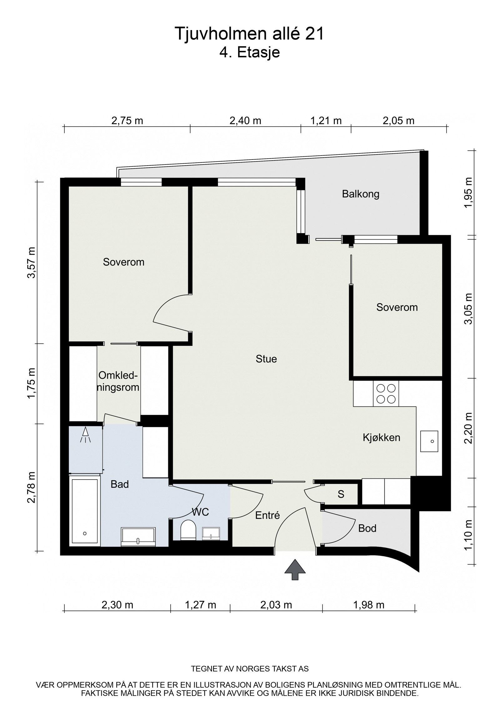 Planskisse Galleribilde