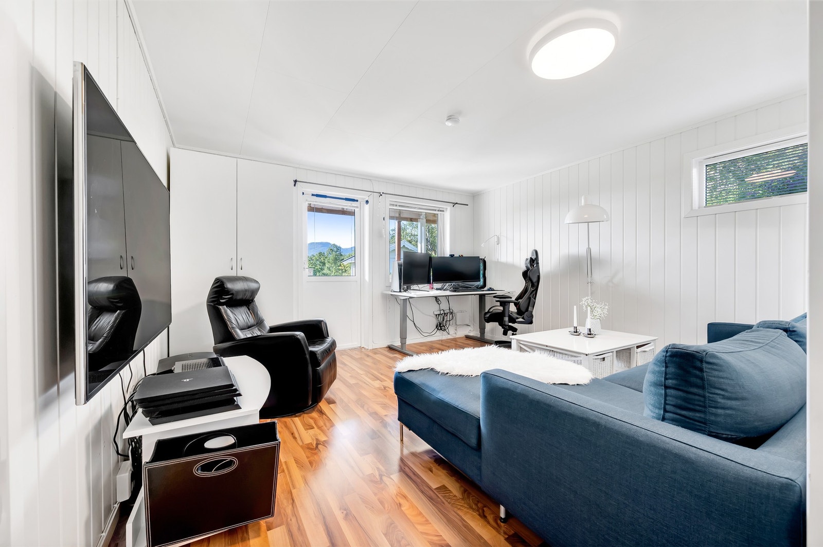 Disprom som i dag er innredet som kjellerstue. Galleribilde