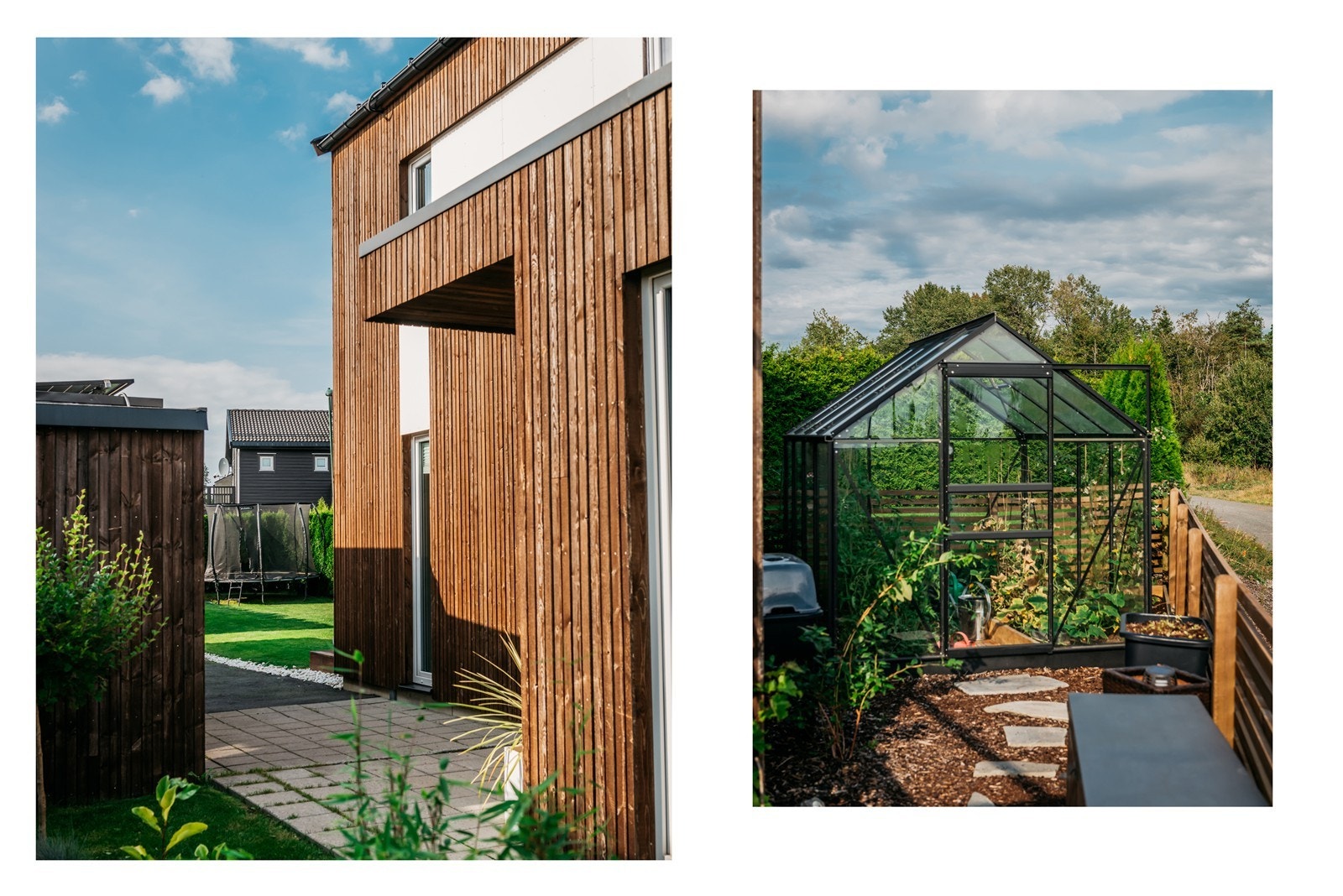 Fine utplasser rundt huset. Eier har satt opp drivhus hvor du kan dyrke dine egne kjemikaliefrie grønnsaker. Godt for kropp og sjel. Galleribilde