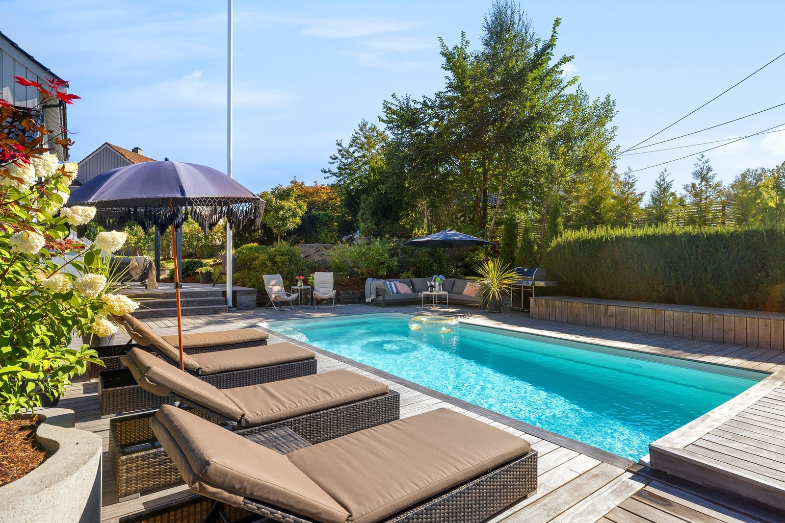 Her er det sol gjennom hele dagen og kvelden Galleribilde