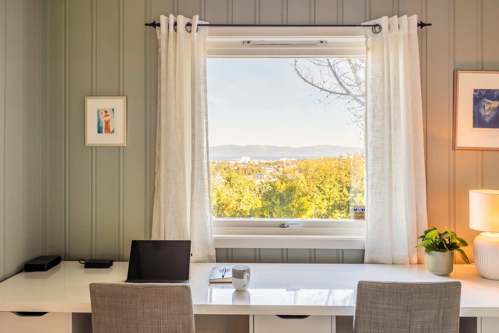 Utsikt fra soverom 3..