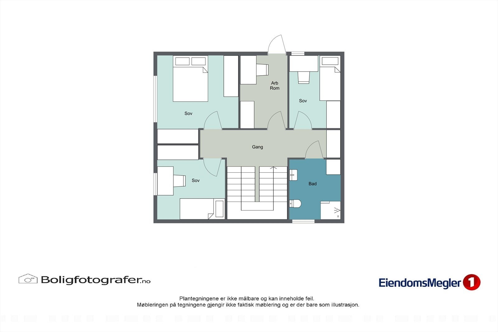 Plantegning 1.etg. Galleribilde