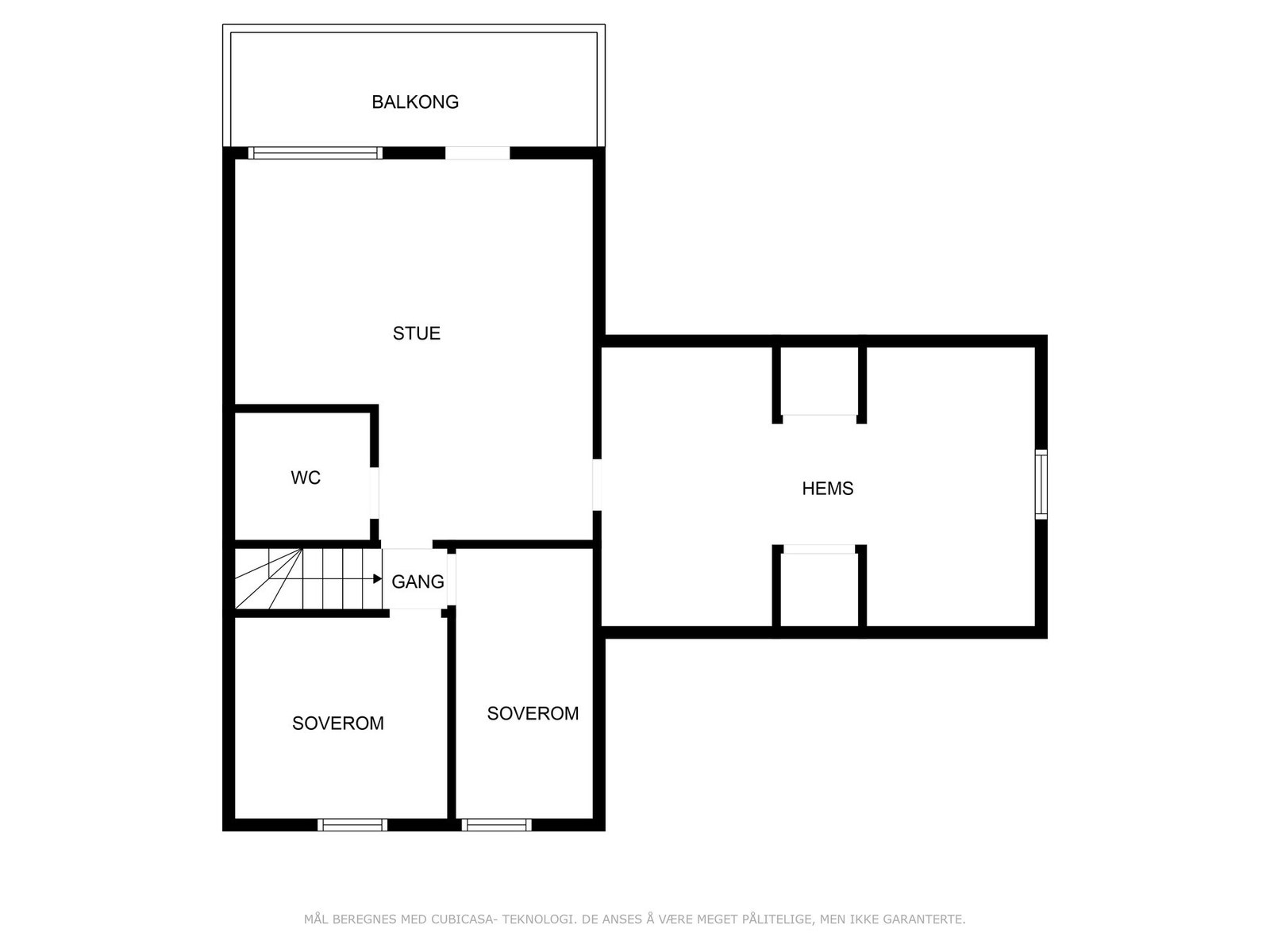 Plantegning 2.etasje Galleribilde