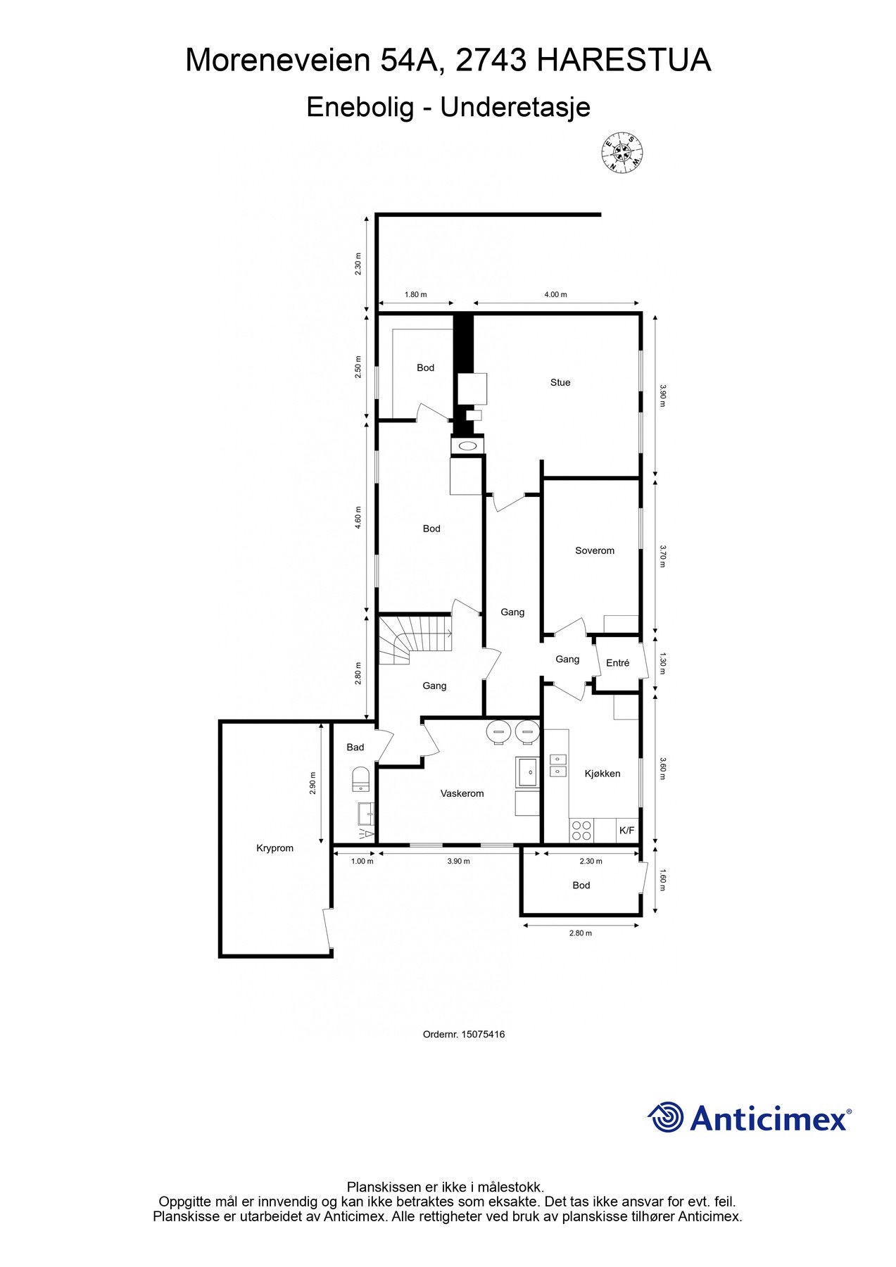 For en ekstra liten oversikt får du først se plantegningen over etasjen. Galleribilde