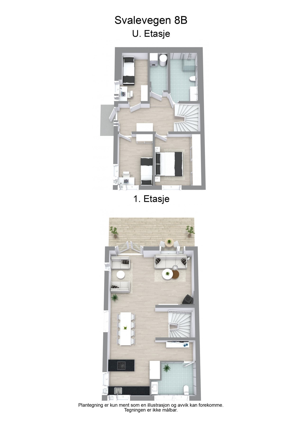 Planteging for hele boligen (3D). Galleribilde