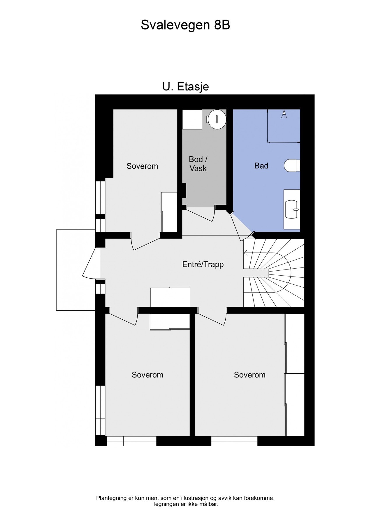 Planteging 1. etasje (2D). Galleribilde