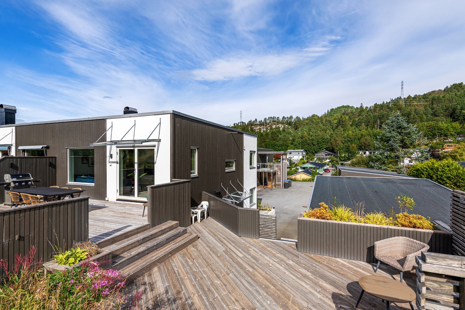 Flott uteområde. Galleribilde