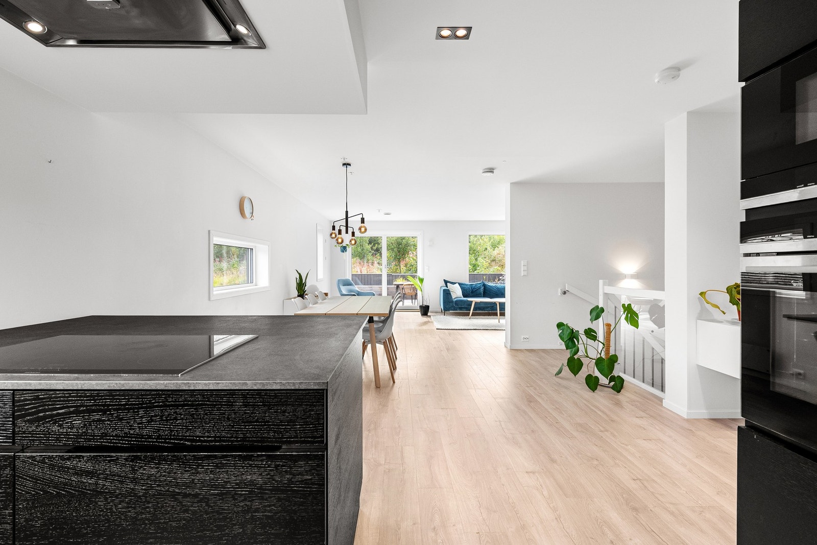 Platetopp plassert på kjøkkenøy. Galleribilde