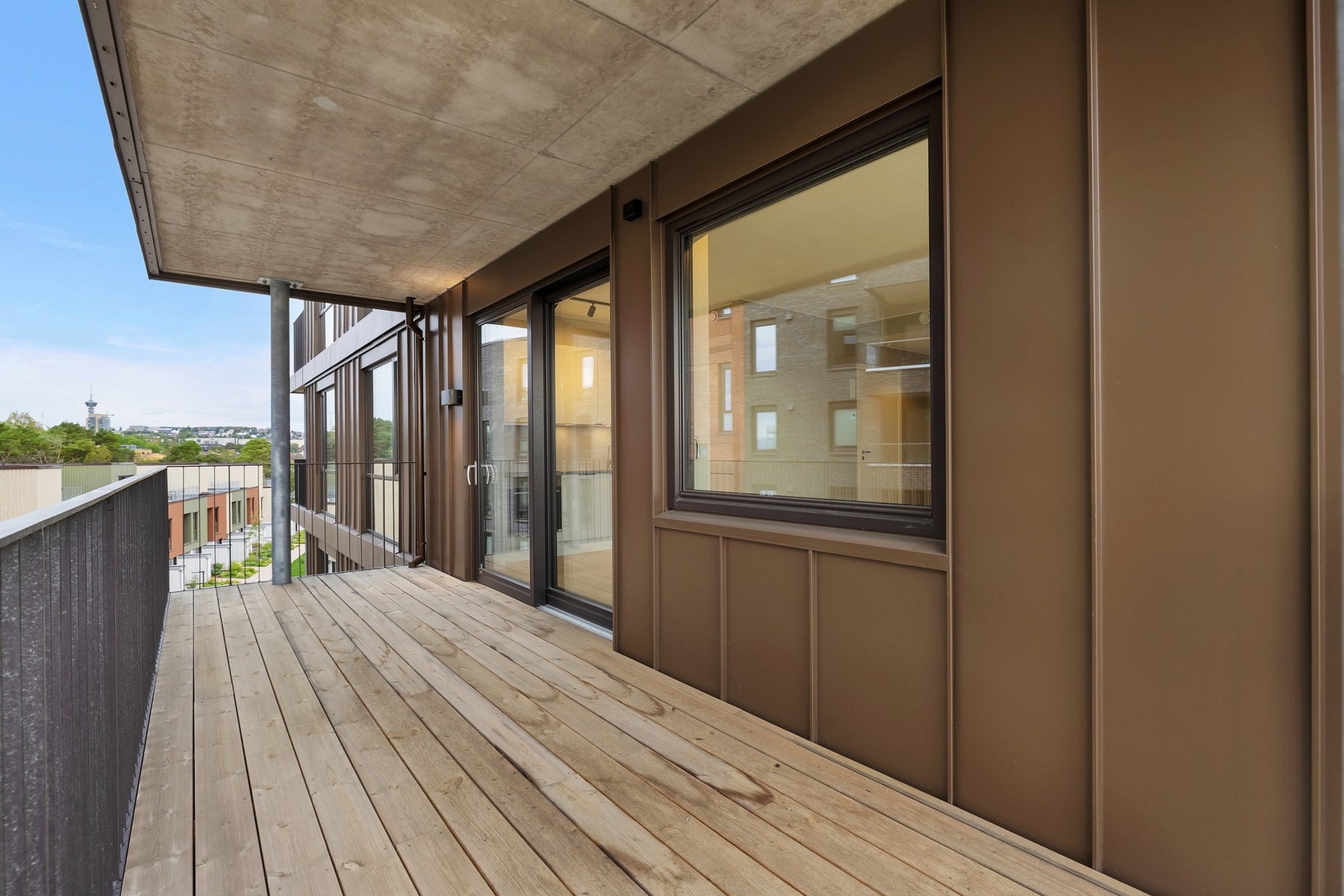 Leiligheten ligger i byggets 4. etasje. Galleribilde